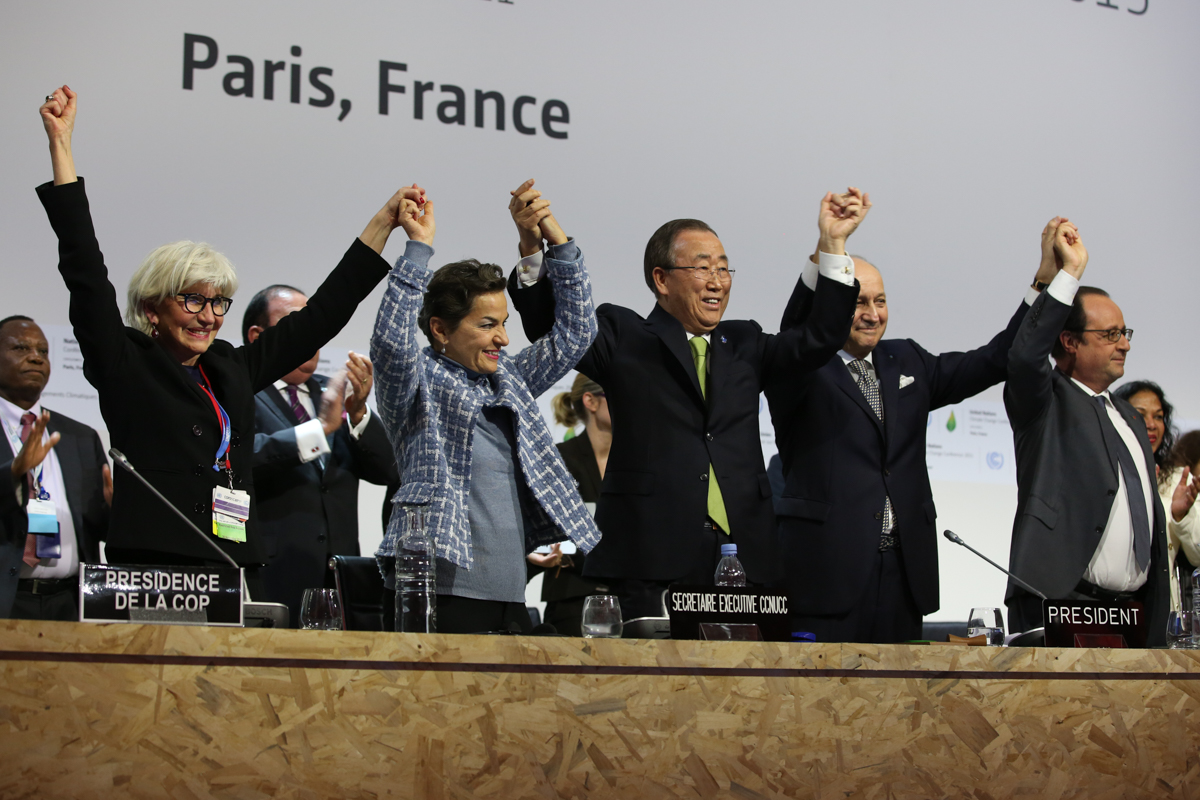 Delegierte bei der Klima-COP in Paris